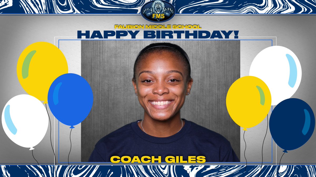 Happy, happy birthday Coach Giles! 🎂 @FaubionMiddle