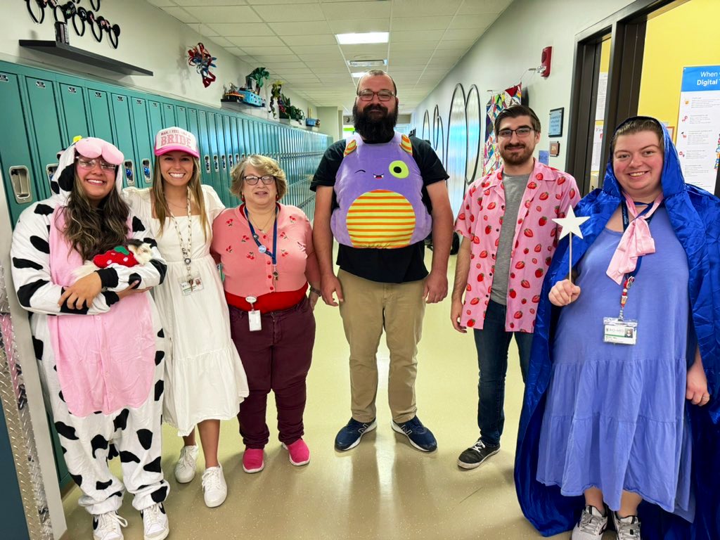 shaheen_bmsa's tweet photo. Happy State Testing and Spirit Week from your favorite 8th grade educators. Thursday is rhyme without reason. Can you guess what we are?? 🥛💍🍒👻🍓🧚 #ourbmsa #OAISS https://t.co/9BsajvckjP