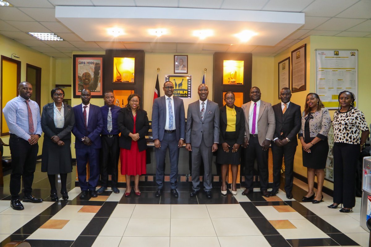 kenyafilmcomm's tweet photo. The Principal Secretary from the State Department for Youth Affairs and Creative Economy recently conducted a courtesy visit to the Kenya Film Commission. https://t.co/TJ9zIjVQH4