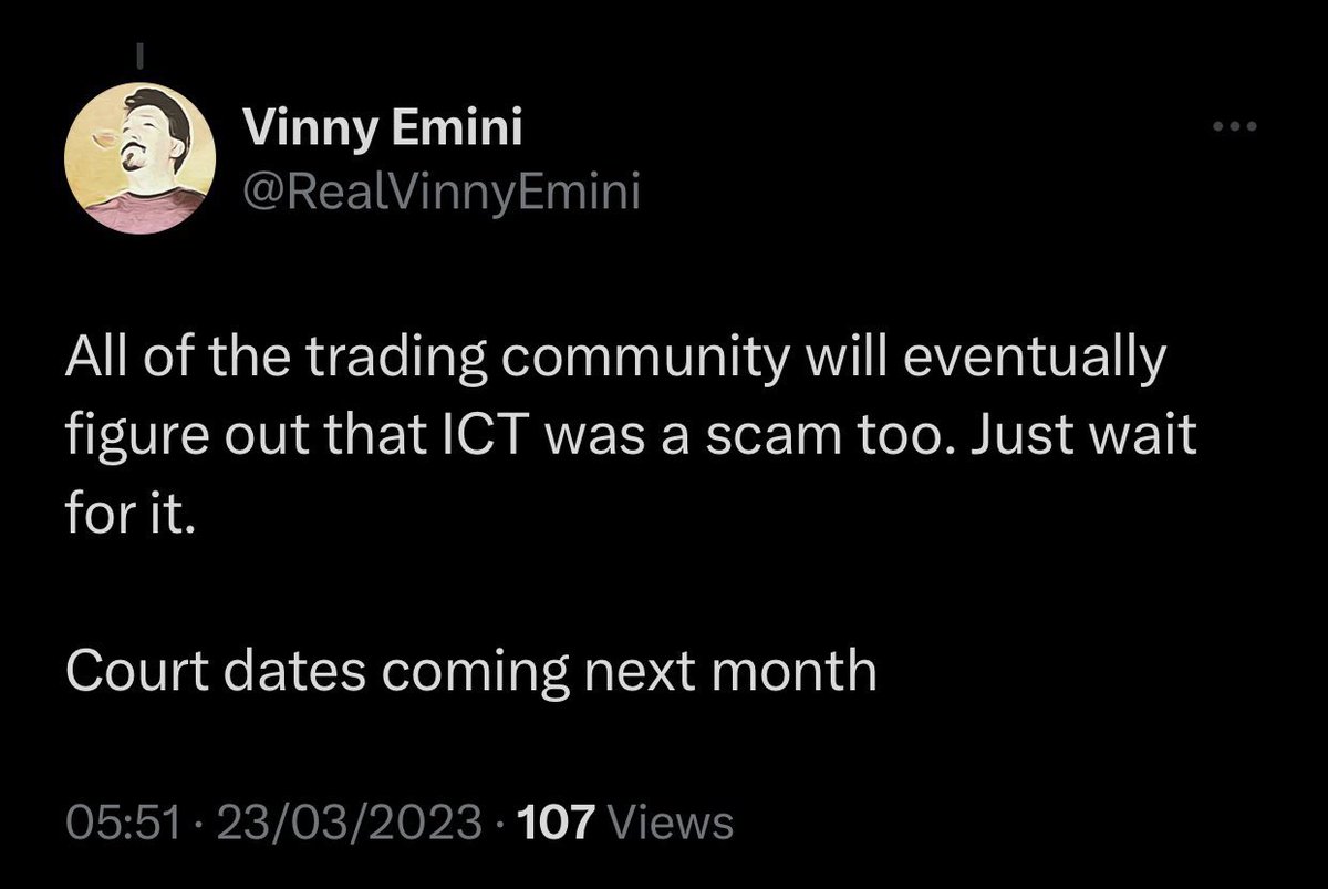 MrForex_'s tweet photo. @CurtisG_UF @RealVinnyEmini I lost count how many times you supposedly taking someone to court over the years and nothing happens. Lies lies lies  🤣 https://t.co/pYiNdW1qzr