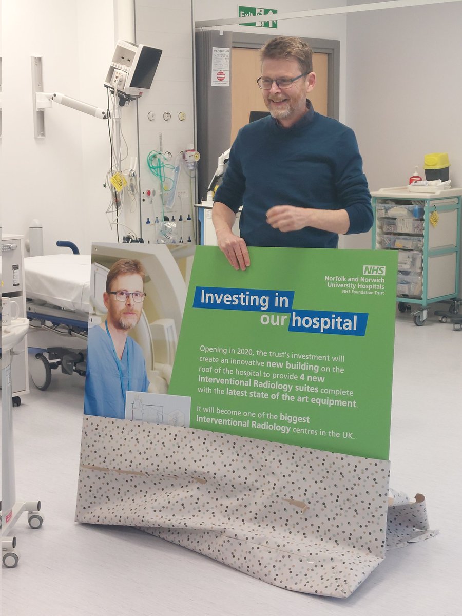 This morning, we said farewell to Dave, our Service Lead. He's been leading the way in IR at the NNUH since 2011 and was one of the driving forces behind the amazing unit we find ourselves in today. 
Happy Retirement Dave!