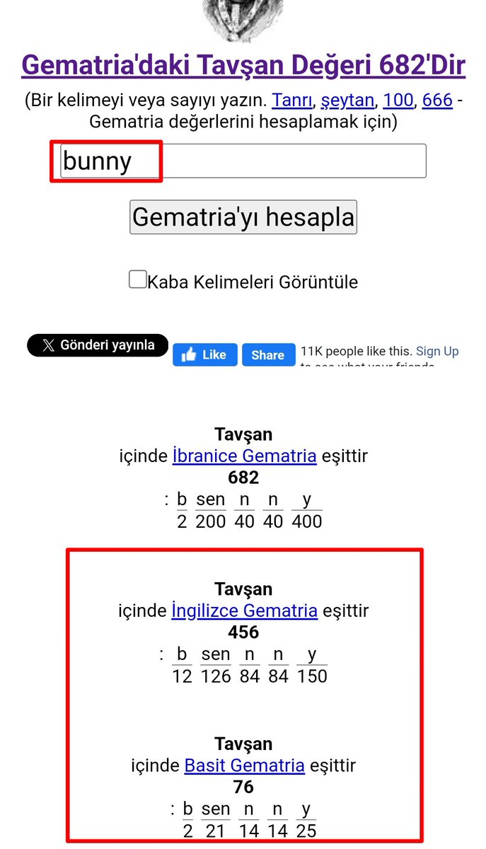 İbrâhim Efe = Tavşan (gematria)