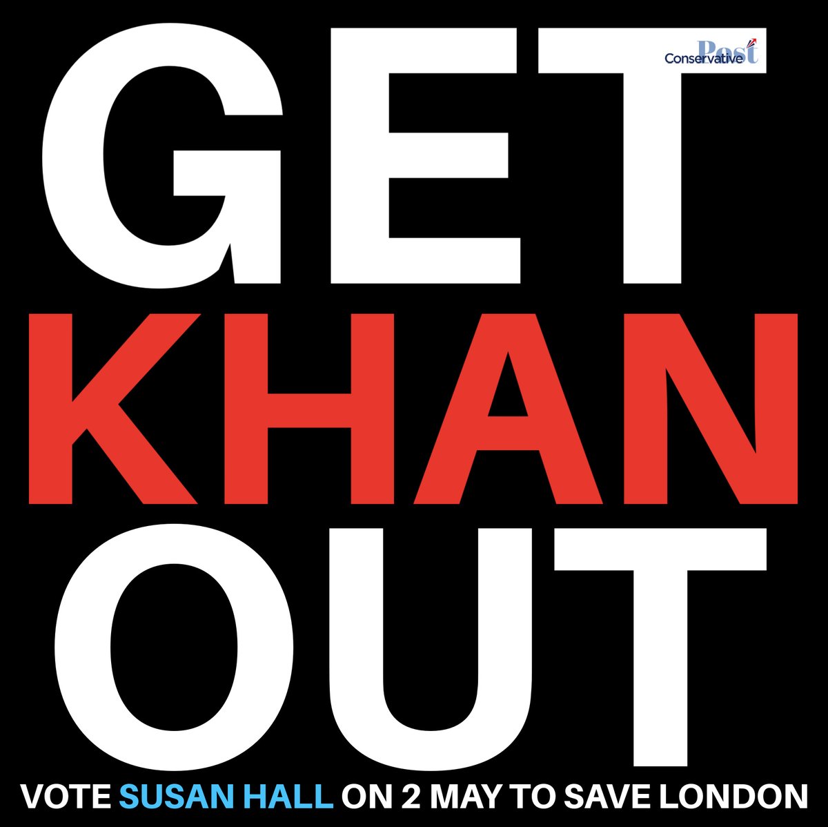 Londoners, you know what to do... #GetKhanOut #SaveLondon @Councillorsuzie