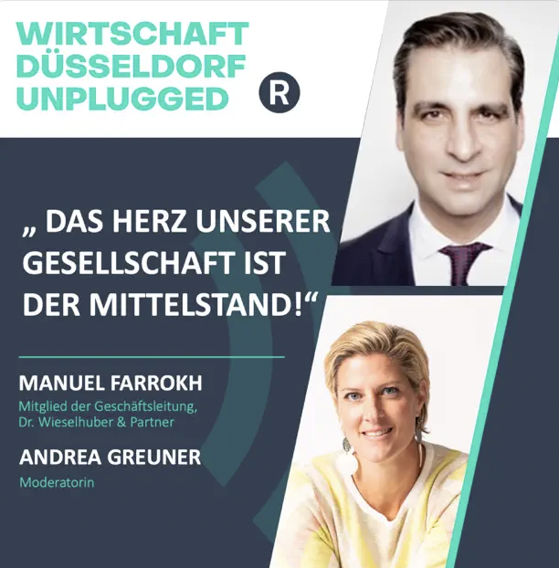 🎙In der neusten Podcast-Folge von Wirtschaft #Düsseldorf Unplugged spricht Manuel Farrokh (Dr. Wieselhuber & Partner) über den #Mittelstand, #Familienunternehmen sowie deren Steigerung von #Ertragskraft, #Rendite und #Unternehmenswert. Jetzt reinhören👉wirtschaftspodcast-duesseldorf.de