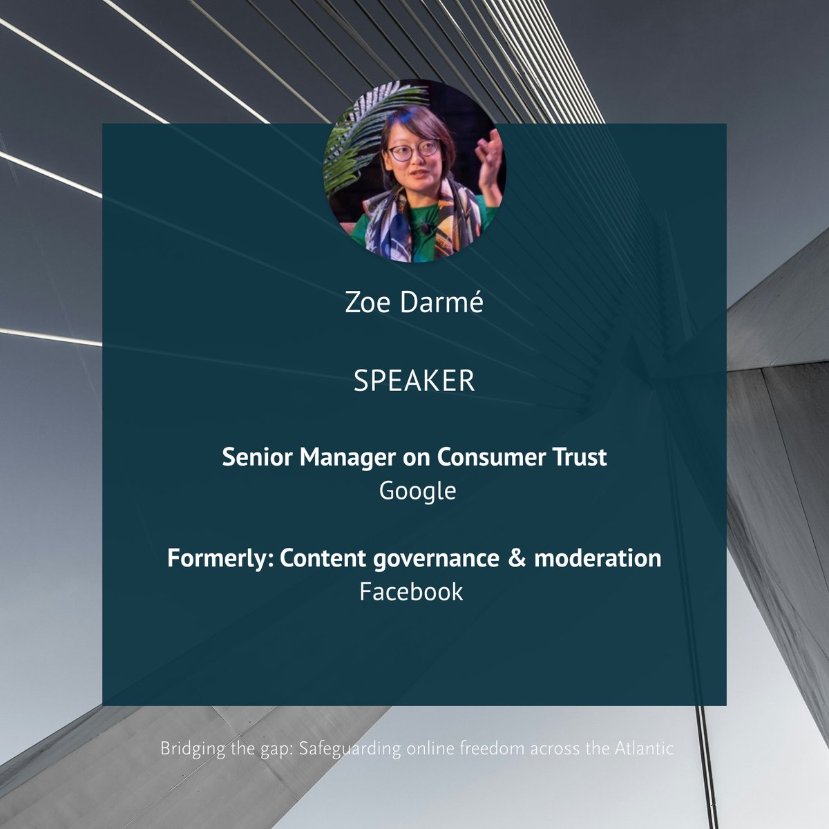 Come to our panel on #FreeSpeech on #socialmedia in #NYC w/ @ZoeDarme, Senior Manager on the Consumer Trust team @Google. Her experience from UN to Facebook provides unique perspectives on #contentgovernance & #contentmoderation. @dwih_ny @GermanyNY

👉hiig.de/en/events/safe…