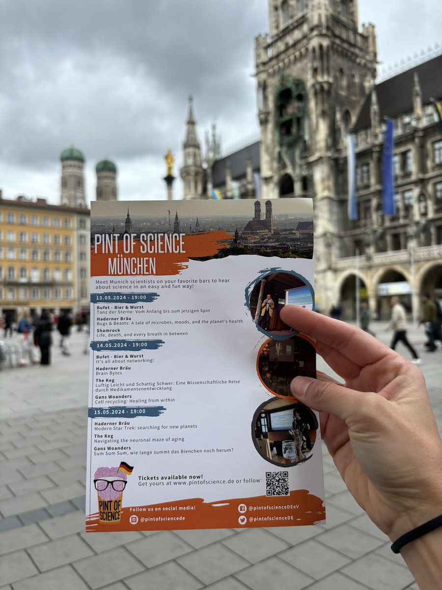 Today I used my extended lunch break (i.e., IT is fixing my laptop) to distribute some #Pint24 flyers! 

Will you join us this year in #Munich? 🍻