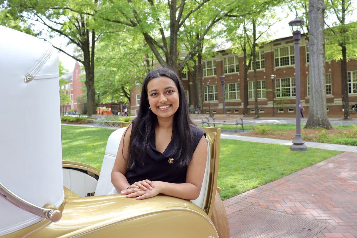 Commencement Profile: Simran Patel, President of the Ramblin’ Reck Club, is staying @GeorgiaTech to pursue her masters. 'This school, the opportunities, the people, the rich history, and the unique traditions have made the past three years the best years ever. Go Tech!!'