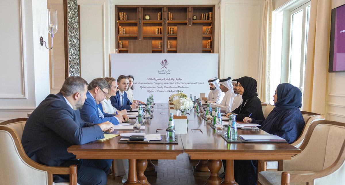 Qatar Hosts a Delegation from Russia as Part of its Reunification Efforts of Separated Families 🔗To learn more : bit.ly/3Uy9yox #MOFAQatar