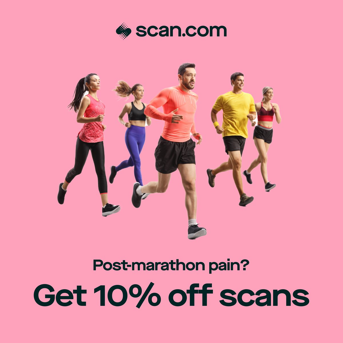 🏃‍♀️Feeling the aftermath of the London Marathon? 🏃‍♂️ Don’t let a niggling knee, a hurting hip, or an aching ankle slow you down. Get a scan to find out what's causing your pain, and how to recover. Use LDN-MARATHON-SCAN for 10% off until 12th May at Scan.com.