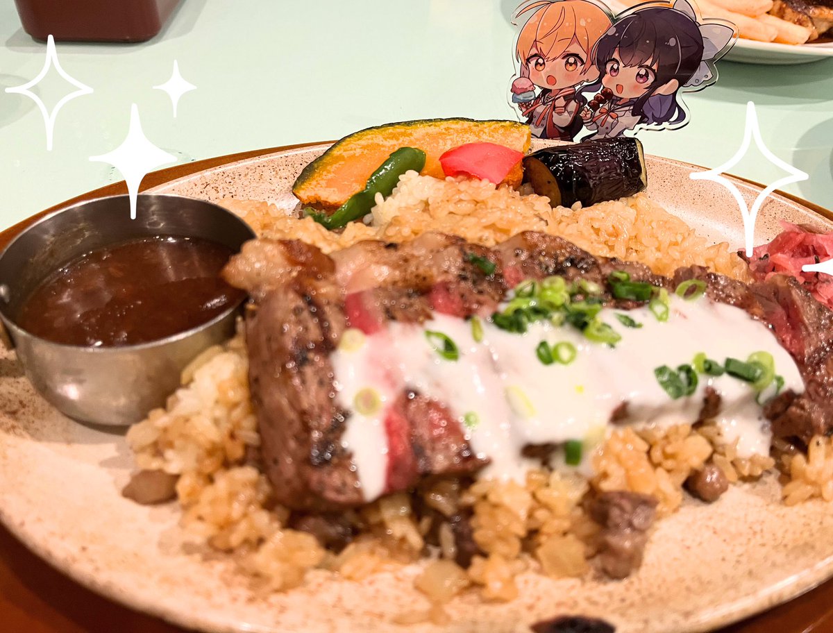 「お肉ですわー!!! #しゅがみつ 」|白野アキヒロ🍽新連載4/24きららFW・4/8Niμのイラスト