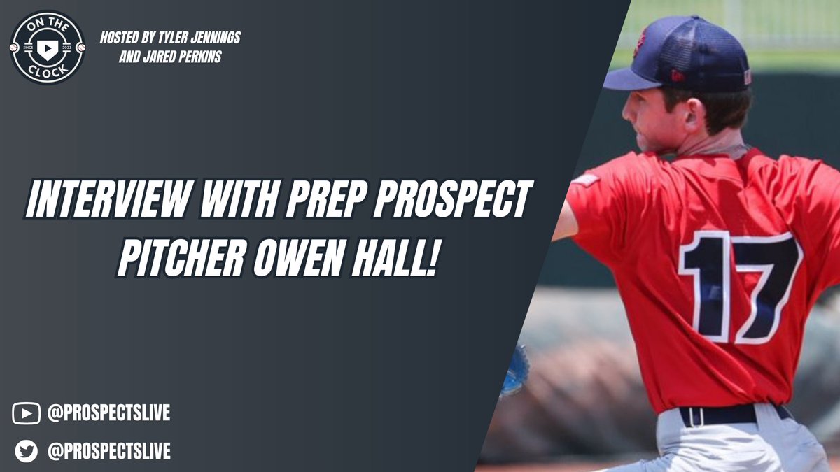 ON THE CLOCK - Jared and Tyler are joined by RHP Owen Hall from Edmond North in Oklahoma! We discuss his pitch arsenal, what led him to commit to Vanderbilt, being on the MLB Draft radar, his passions away from baseball, and so much more! Links below ⤵️