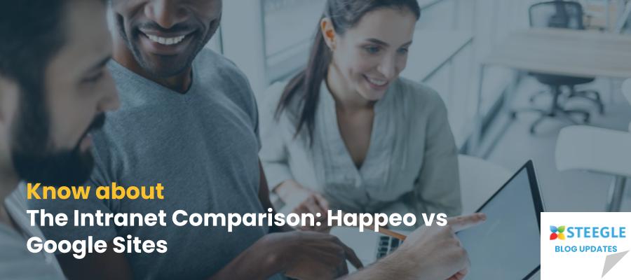 Looking to compare Happeo and Google Sites for your intranet needs? This detailed comparison guide will help you understand the features and benefits of each platform.

steegle.com/intranets/comp…

#Steegle #SteegleOne #Intranet #Happeo #Features #Benefits #Googlesites #Workplace
