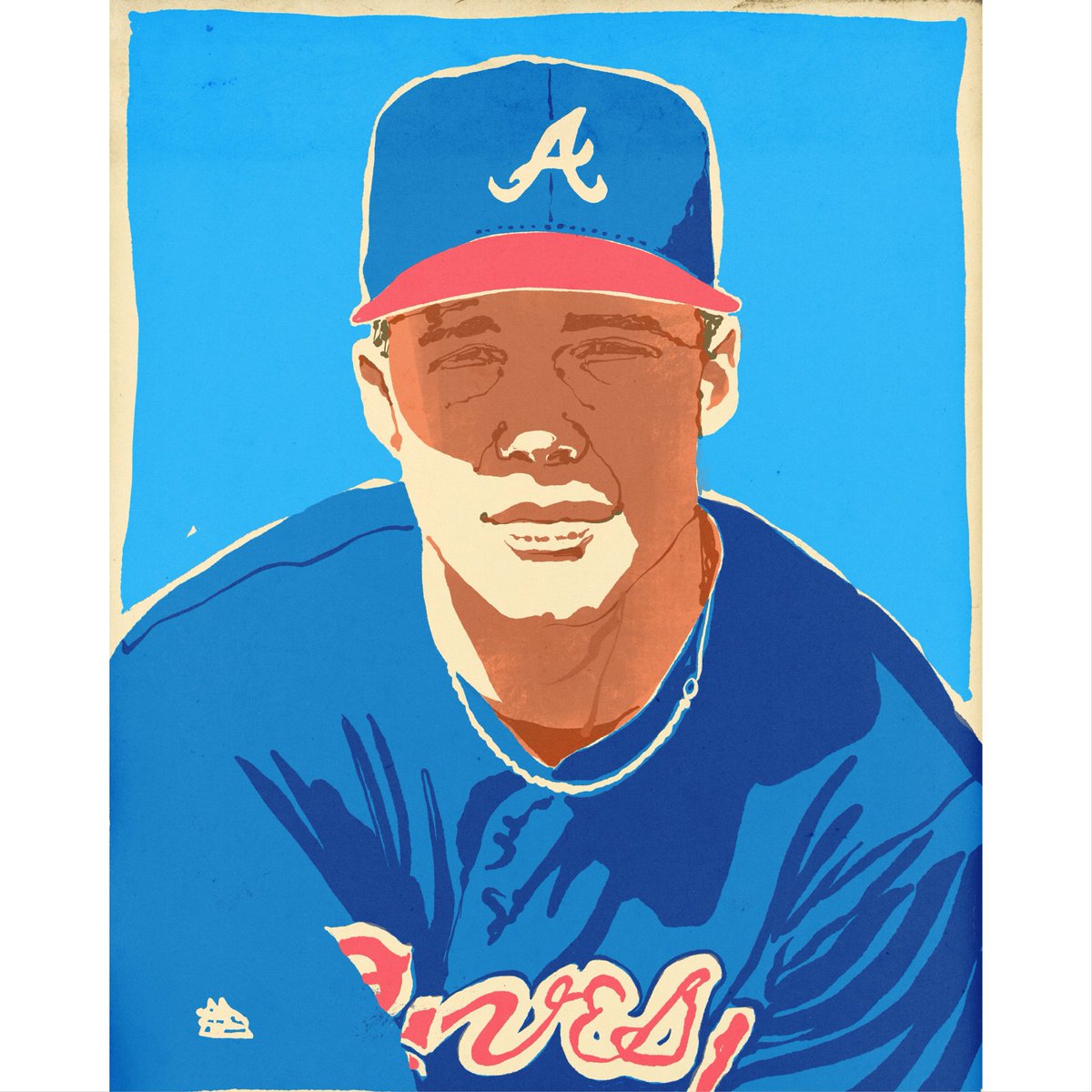 This Day in Baseball History: April 24, 2012 - Chipper Jones homers on his 40th birthday (off Aaron Harang) as the Braves beat the Dodgers, 4 - 3. He becomes the fifth player in major league history to do this. . . . #tripleplaydesign #chipperjones #atlantabraves #chipper