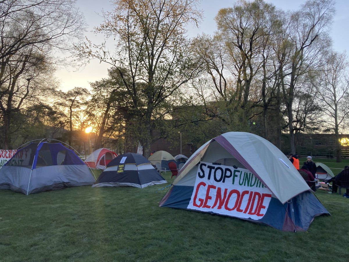 Police are giving student activists 45 minutes to either remove tents or get permission from the Board of Trustees to violate the MSU ordinance against camping