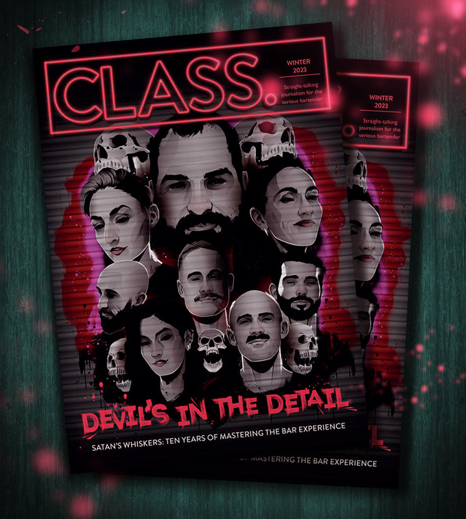 markreihill's tweet photo. Congratulations to the incredible @satans_whiskers for cleaning up at the #CLASSBarAwards - winning Best Bar in the UK and Best Bar in London! WOW!
It was an honour illustrating the team for the cover of @classbarmag
#SatansWhiskers #Cocktails #Illustration #Artwork #CoverArt https://t.co/HWrhonOJqJ