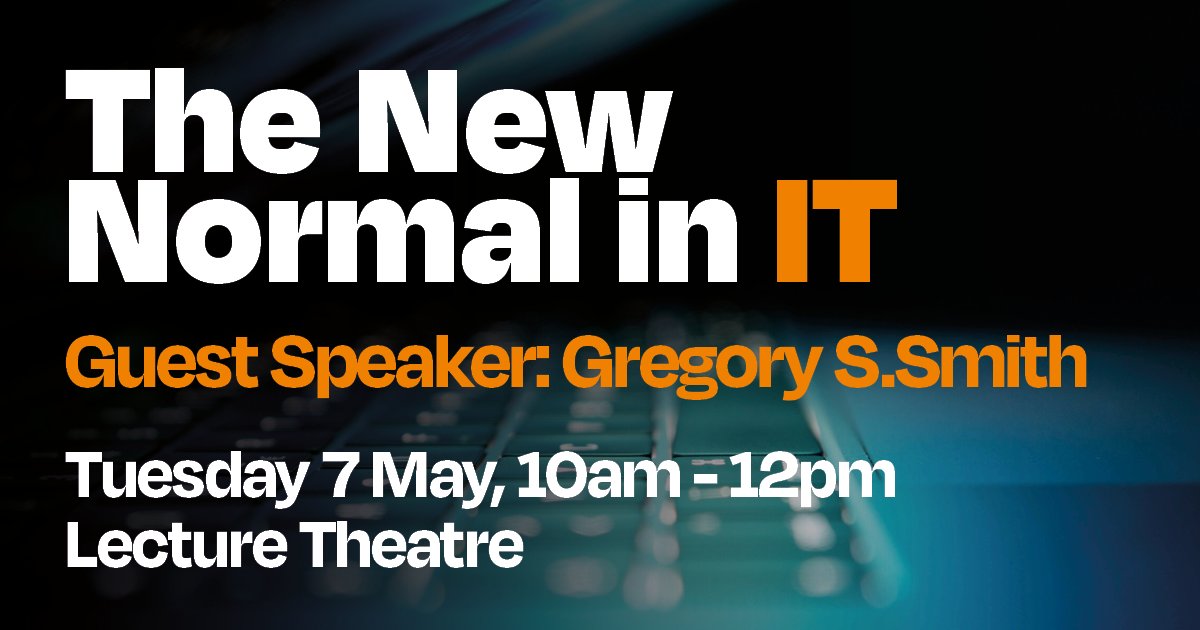 Join us at our seminar with Gregory S. Smith, a seasoned IT executive with a wealth of experience in managing complex IT and business systems. ➕Lecture Theatre, UHI Inverness ➕Tuesday, May 7 ➕10am -12pm For more info: inverness.uhi.ac.uk/.../the-new-no…... #UHIinverness #ThinkUHI #IT