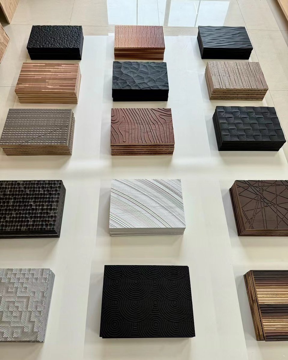 3D Milled Wood Wall Panelswoodenave.com/fluted-wall-pa…#milledpanels #wallpanel #milledwallpanels #tambourpanel #wallcladding#milledwoodpanels #3Dwallpanels #CNCwallpanels#flutedpanel #flutedwallpanels #ribbedwallpanels #MDFwallpanels#oakwallpanels #walnutwallpanels