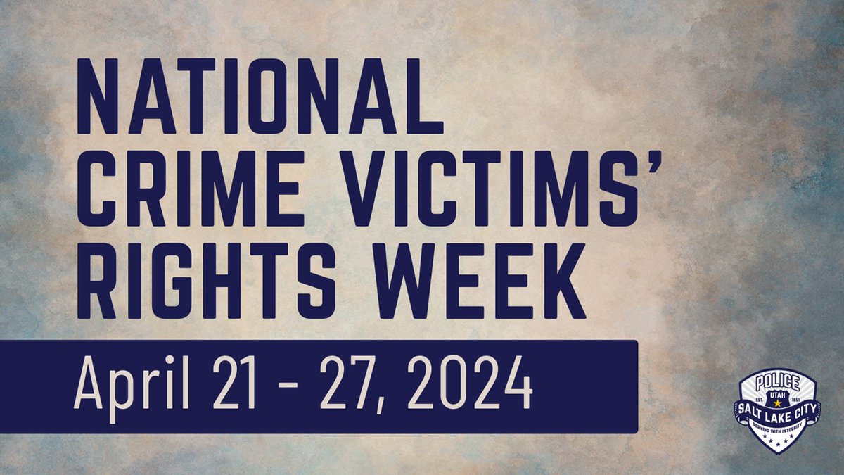 During National Crime Victims’ Rights Week, we reaffirm our commitment to providing trauma-informed, survivor-centered services that support crime victims and their families. Our department is dedicated to protecting the rights and dignity of everyone. Together, we can help