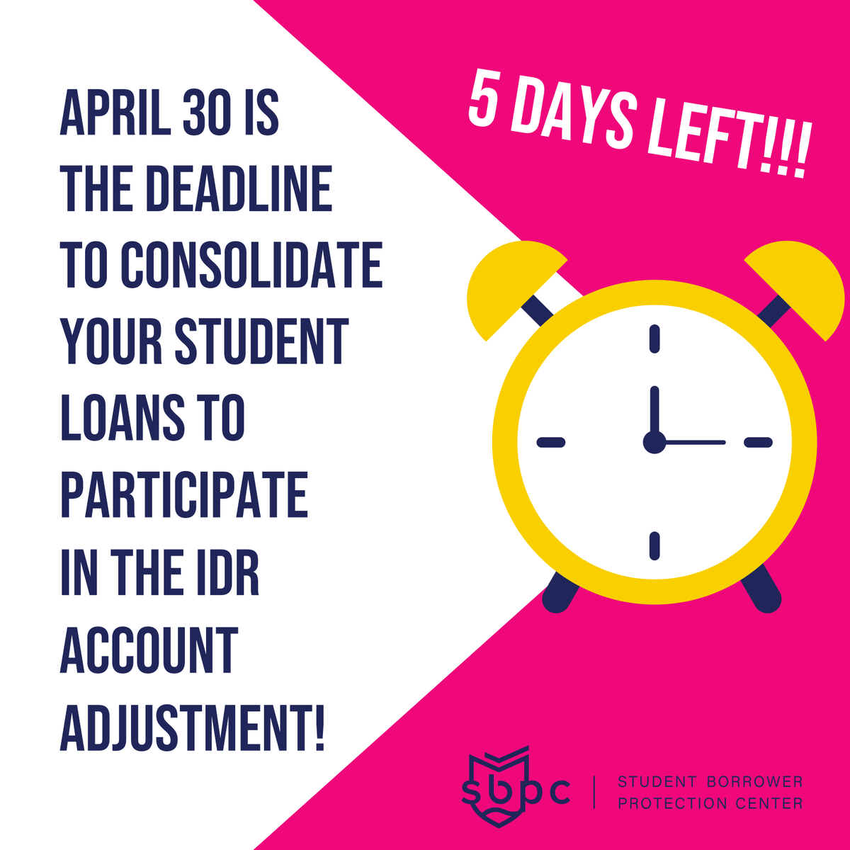 Do you have older FFELP loans? If so, you may need to consolidate your student loans before April 30th to participate in the IDR Account Adjustment and get closer to cancellation. That's just five days away!!! bit.ly/IDR-account-ad…