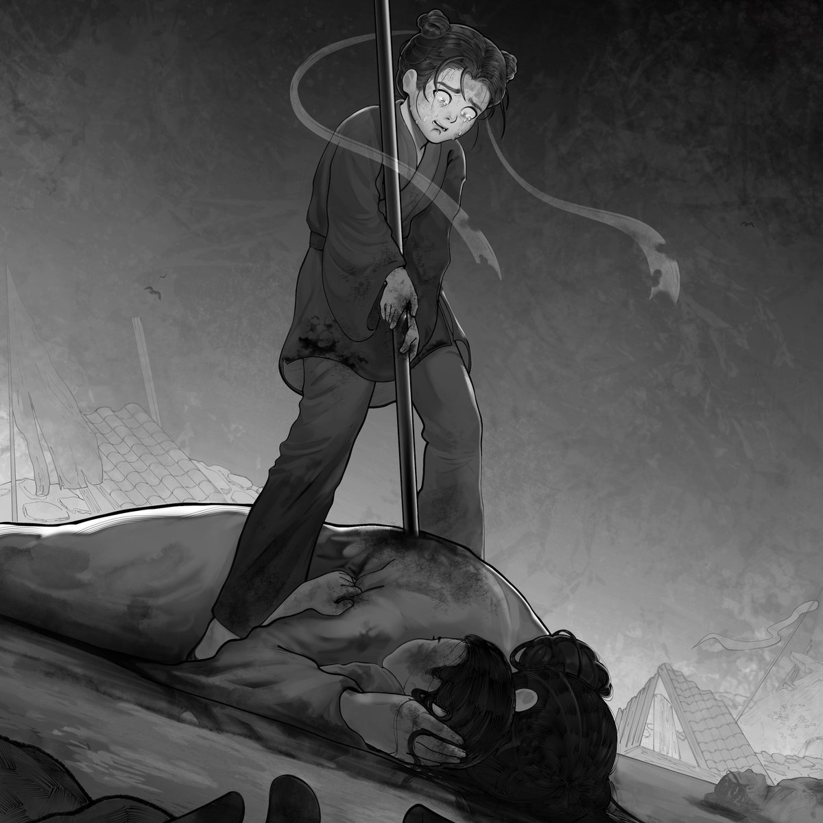 Piojooojo's tweet photo. Illustration for the first volume of #fgep  💪 https://t.co/w3OU1JRKWZ