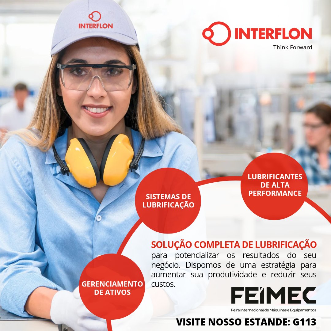InterflonBrasil's tweet image. Maior e mais completo evento da Indústria de Máquinas e Equipamentos a FEIMEC ocorrerá entre os dias 07 e 11 de maio. Venha conhecer nossa SOLUÇÃO COMPLETA DE LUBRIFICAÇÃO. Visite nosso estande (G113)! 
Inscrições em: feimec.com.br/pt/home.html #interflonbrasil #feimec2024