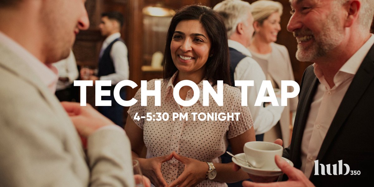 Thursday is our favourite day of the week. Why? ... Tech on Tap! 🥂 ⋆ Tonight in Hub350's @rbcx FQ ⋆ 4 - 5:30 PM 🎟️ Free to ANYONE who works in Kanata North or partners of #Hub350. Get your last-chance tickets here! 🔗: eventbrite.ca/e/tech-on-tap-… Powered by the #KNBA.