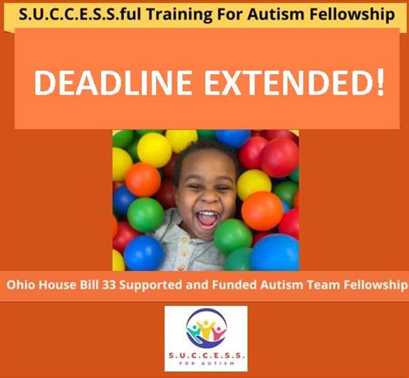 SUCCESSapproac1's tweet photo. DEADLINE EXTENDED to April 30th! OT, SLP, SPED or Psych professionals working with Northeast Ohioans with special needs can get PAID, flexible autism training (funded by Ohio House Bill 33). The S.U.C.C.E.S.S. Approach(SM) changes lives! https://t.co/N2PWc0gCrm https://t.co/sDYtz38Yut