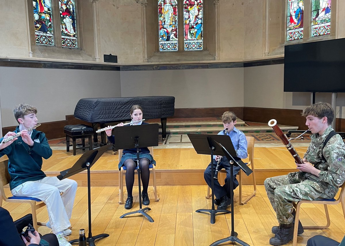 The Senior Wind Ensemble delivered a stunning performance this afternoon during the lunchtime recital, The Blossoming of Spring - Instrumental Roots. Our talented musicians captivated the audience with four exquisite pieces, showcasing their exceptional skills.

#SJHighHopes