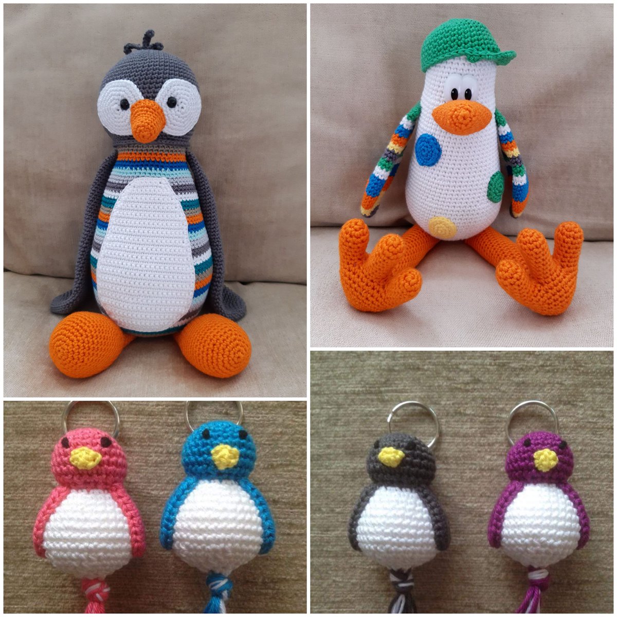 Het is vandaag Wereld pinguïn dag. Een mooie dag om mijn gehaakte pinguïns te laten zien🐧 #Amigurumi #haken #pinguïn