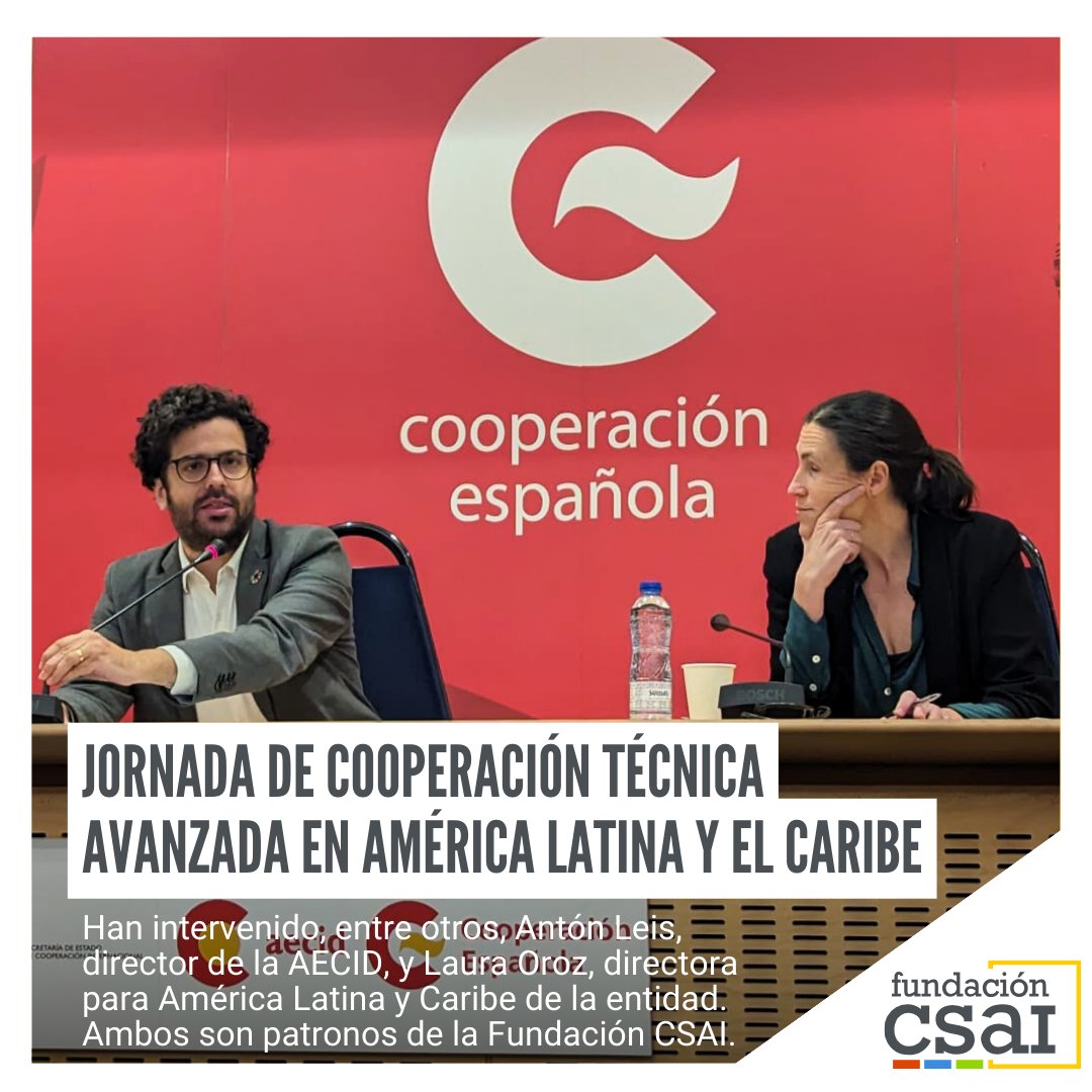 👉​Hoy, Jornada de Cooperación Técnica Avanzada en América Latina y el Caribe en la sede de @AECID_es. 👩🏽‍💻​La agencia presenta nuevos programas basados en la #innovación y las #MetodologíasÁgiles y participativas. 🌎La #FundaciónCSAI colabora con AECID en 17 países.