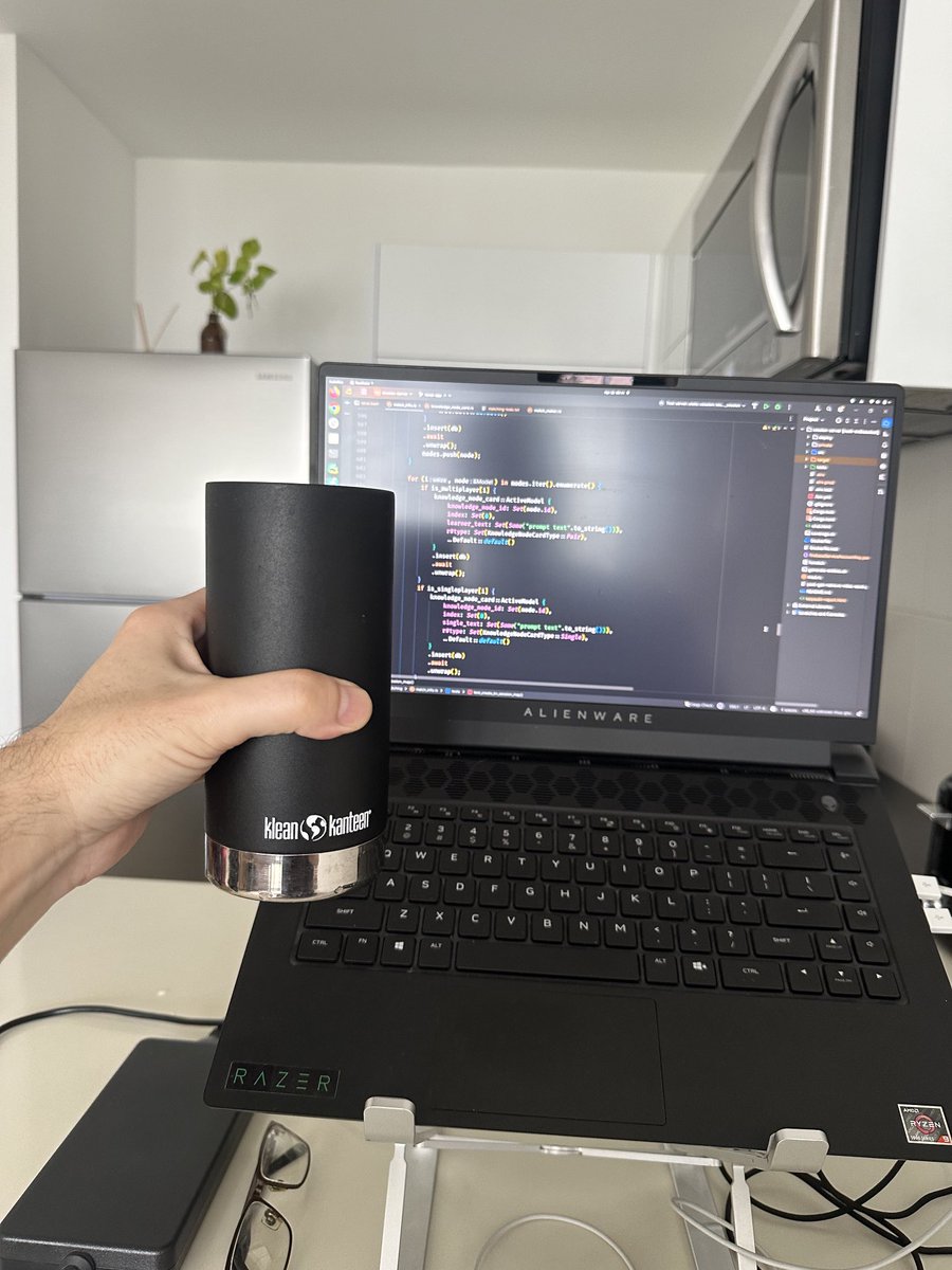 Code and coffee. I’m working on tests this morning. Good morning ☀️