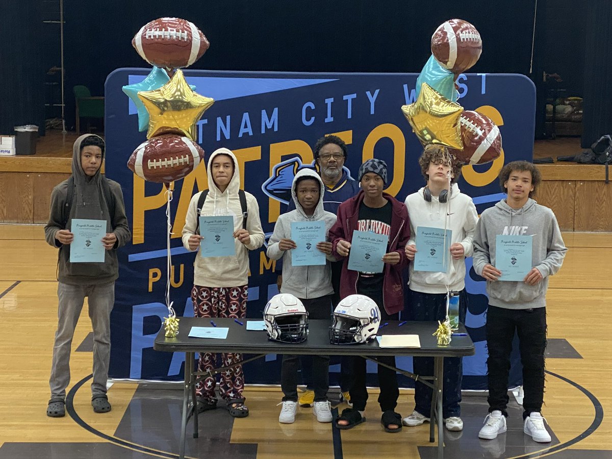 Here’s to the Class of 2028 football players! West held a signing day at Mayfield and Western Oaks to introduce our future and provide an experience some will see when they graduate high school! Welcome to West and we look forward to you all joining the team! #futurePats