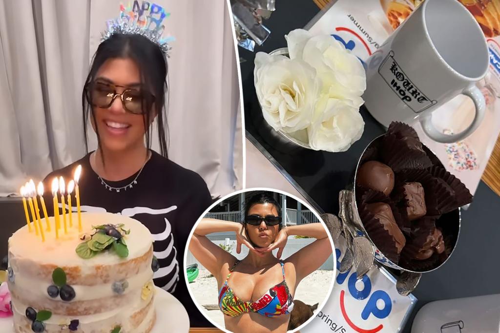 Kourtney Kardashian enjoys 45th birthday breakfast at IHOP after hitting back at body shamer trib.al/9MU4gU3