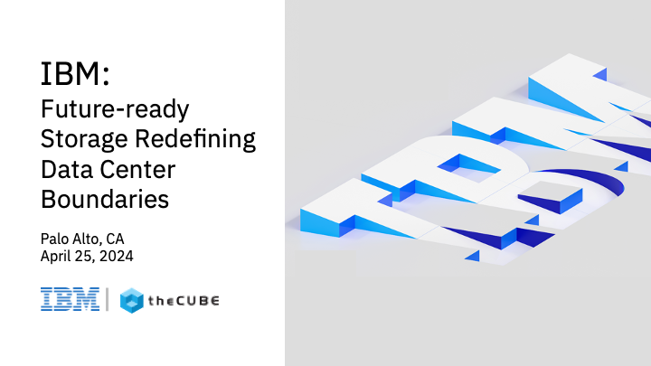 theCUBE's tweet image. It’s happening today! 📺 #theCUBE’s special presentation on future-ready storage with @IBM kicks off at 9:30 a.m. PT
theCUBE.net
👉 Don't miss our exclusive coverage, and join the conversations!
#TechNews #EnterpriseComputing #IBMCUBE