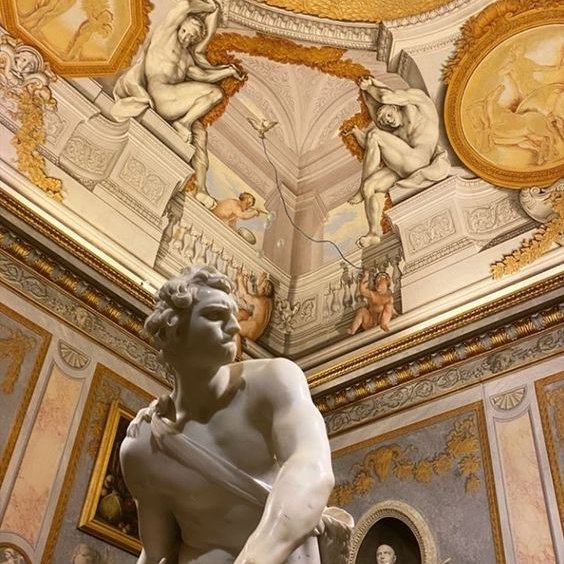 David de Gian Lorenzo Bernini en la Galería Borghese #escultura