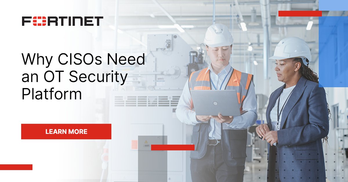 Tired of navigating through vendor sprawl while protecting your critical infrastructure? 🙇 🚧

👉 Discover why #CISOs are opting for an #OTSecurity platform that aligns with consolidation strategies, and facilitates seamless IT/OT convergence. ftnt.net/6014btHDj