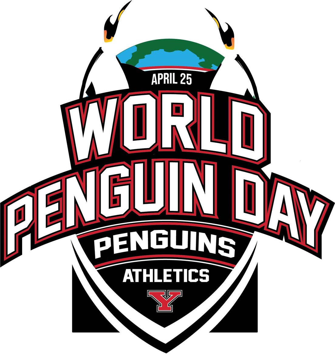 Today is the Day!!! 🌎🐧👏 Happy 𝐖𝐨𝐫𝐥𝐝 𝐏𝐞𝐧𝐠𝐮𝐢𝐧 𝐃𝐚𝐲 from YSU Athletics! Donate to support all our great student-athletes: tinyurl.com/rxzbxkr3 #GoGuins