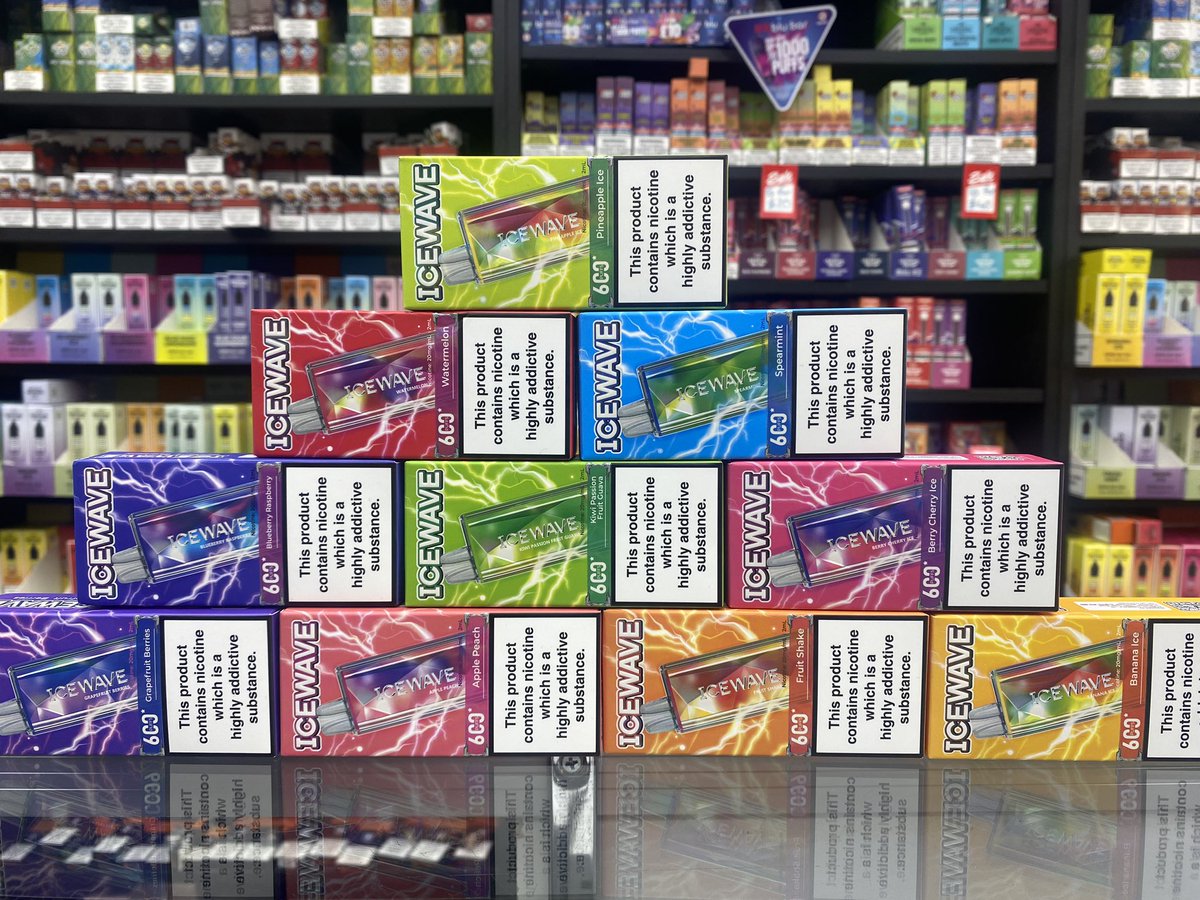 Ice wave 600 puff disposables made by Voopoo some cracking flavours in store now
#vape #vapers #vapelife #ecig #vapeporn #quitsmoking #smokefree #flavours #ivapelounge #eccles #ecclesvape #manchester #trend #vaporesso #geekvape #OXVA #uwell #Voopoo