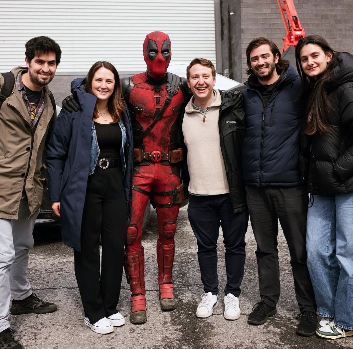 Ryan Reynolds with ‘DEADPOOL & WOLVERINE’ crew.