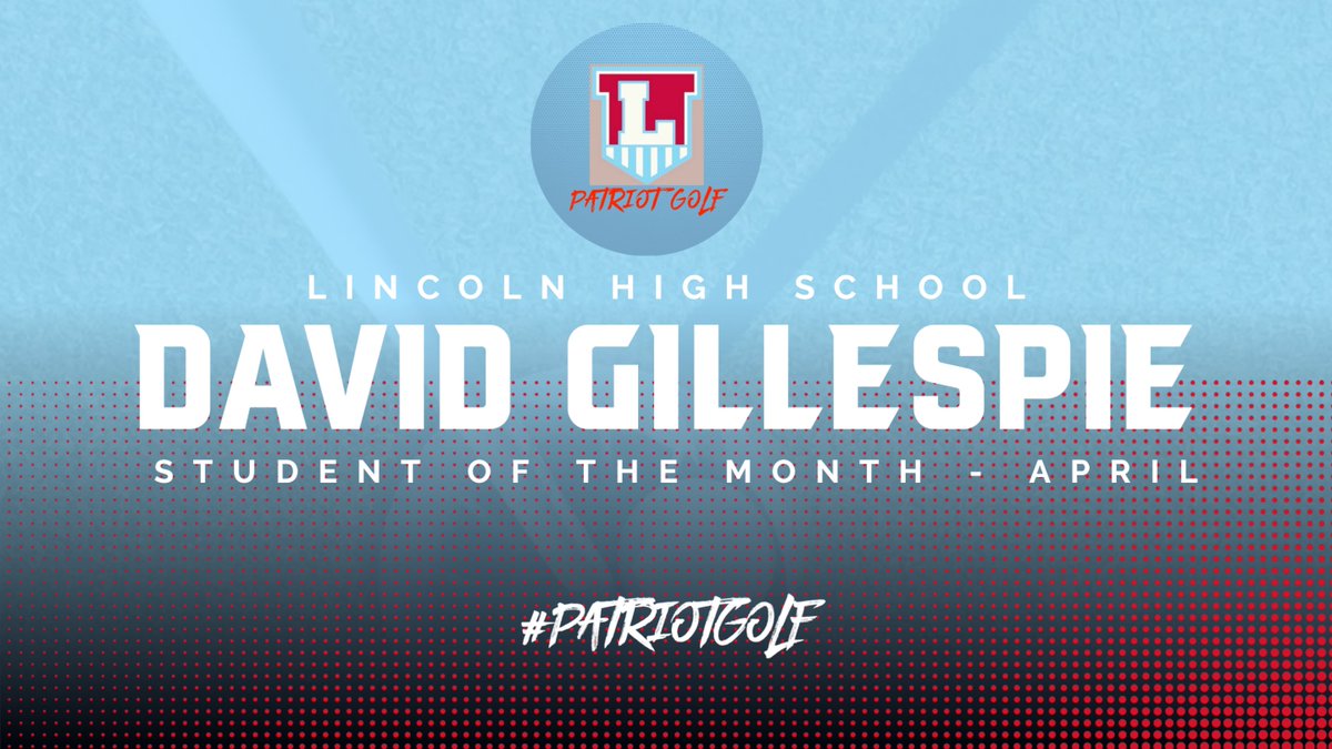 Congratulations to our Patriot Golfer David Gillespie on being named one of the April Student's of the Month!  #StudentAthlete #PatriotGolf