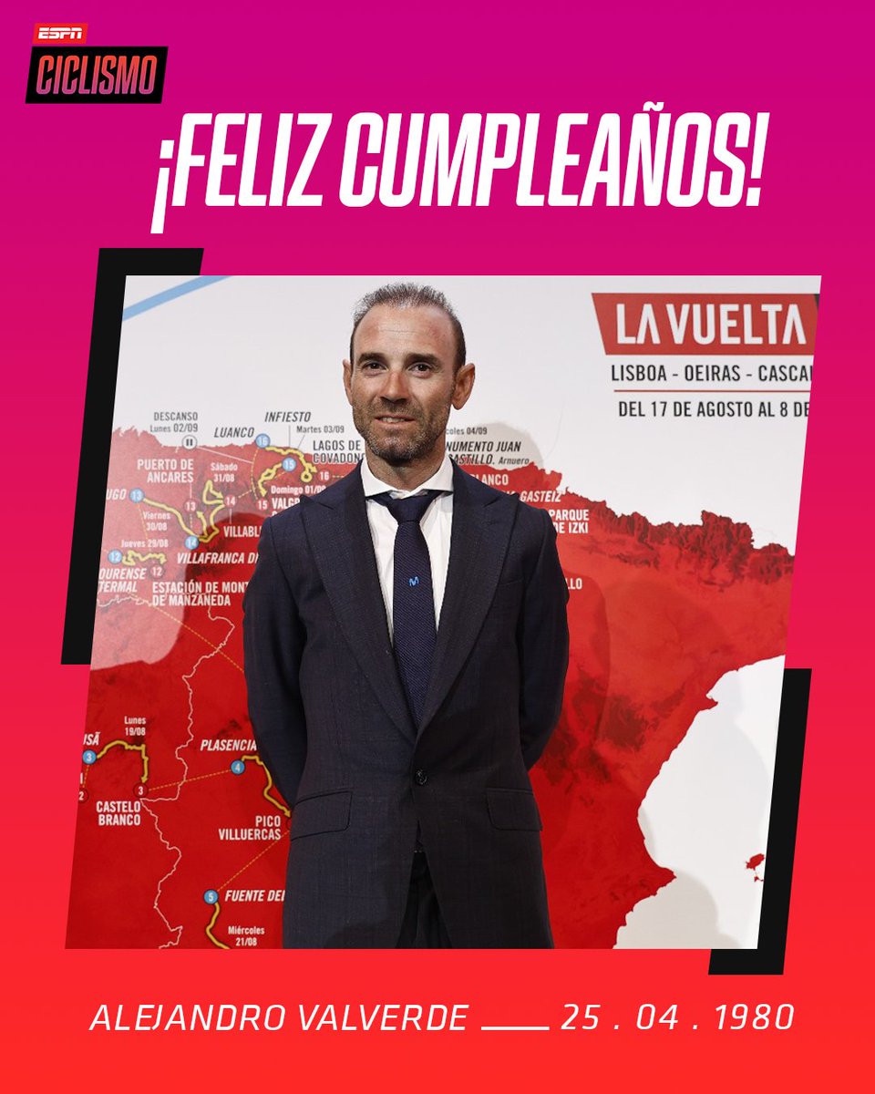 ESPNCiclismo's tweet photo. ¡Larga vida al Bala! Alejandro #Valderde, uno de los máximos referentes del ciclismo en los últimos tiempos, celebra este jueves su cumpleaños número 44. 👏🇪🇸 https://t.co/MnibW7GiKa