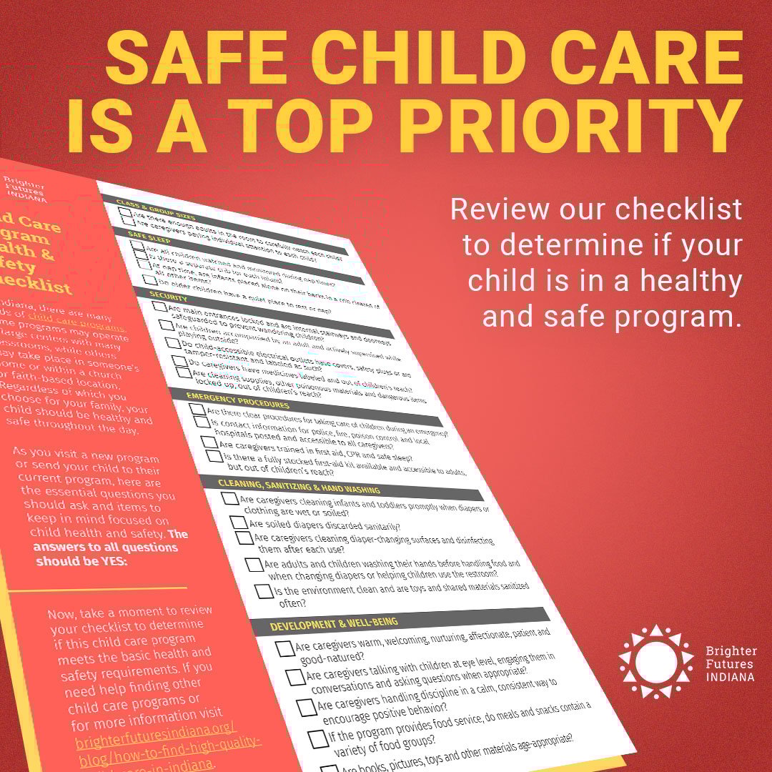 Choosing the right provider for your child is a top priority! Our health and safety checklist can help you make an informed decision. 💡
