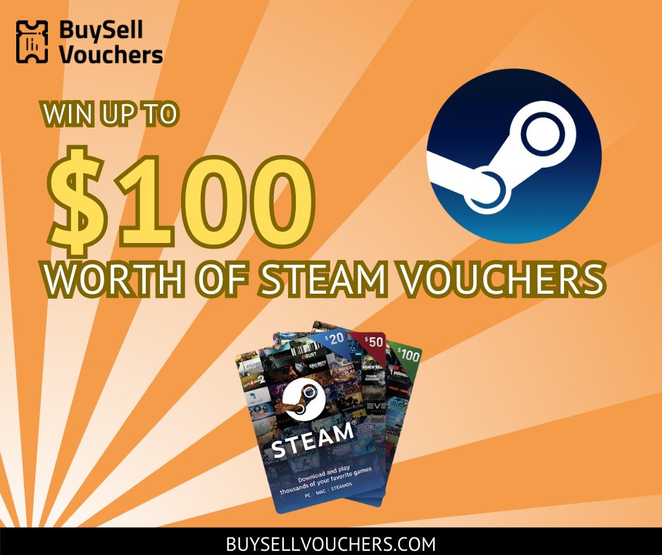 📷 It's giveaway time! We're giving away $10 Steam credits to 10 winners. RT to enter and boost your gaming library! #BuySellVoucher #SteamGiveaway