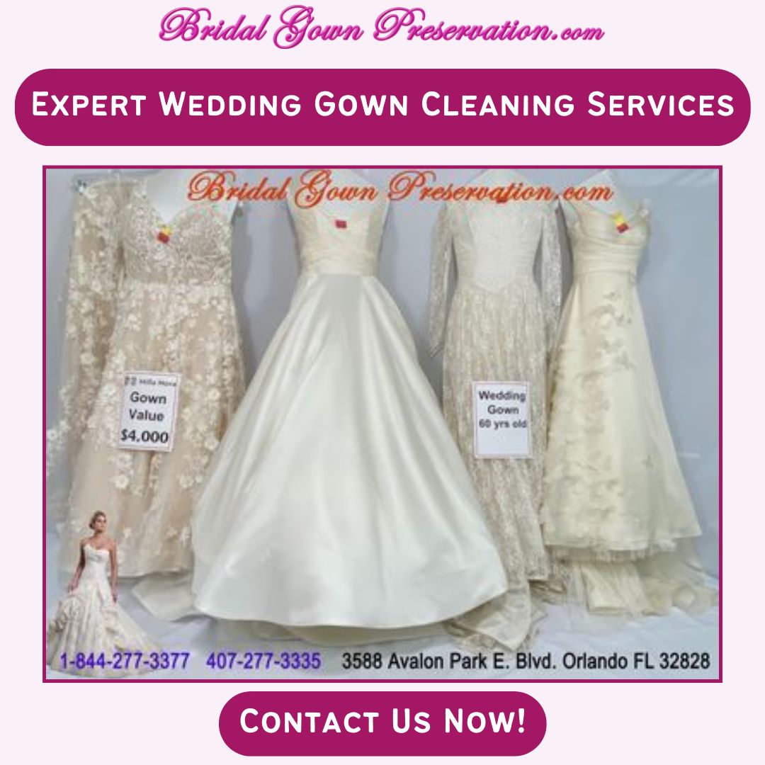 Check out these stunning transformations; each #weddinggown was meticulously cleaned & preserved with love. Trust our team at #BridalGownPreservation to safeguard those memories with expert services.

#OrlandoWedding #WeddingDress #WeddingDressCleaning #WeddingDressPreservation