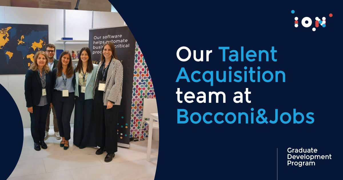 Our team enjoyed meeting students and alumni at the recent Bocconi&Jobs event. We invite you to browse our job listings and apply as you see fit. on.iongroup.com/3WdUk9g