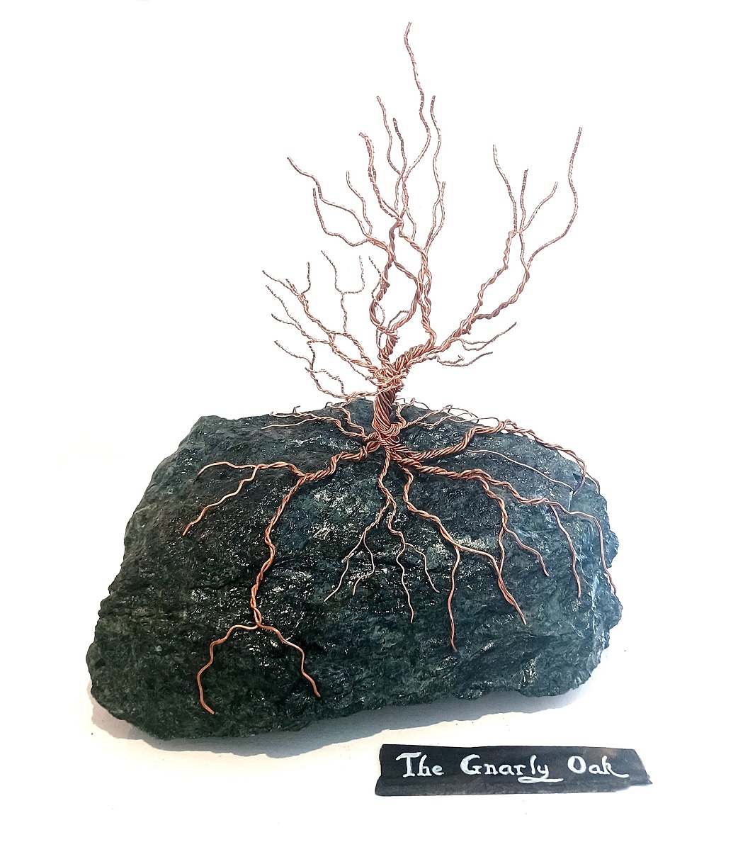 Gnarly Oak, Wire Tree Sculpture by Kevin Thearle