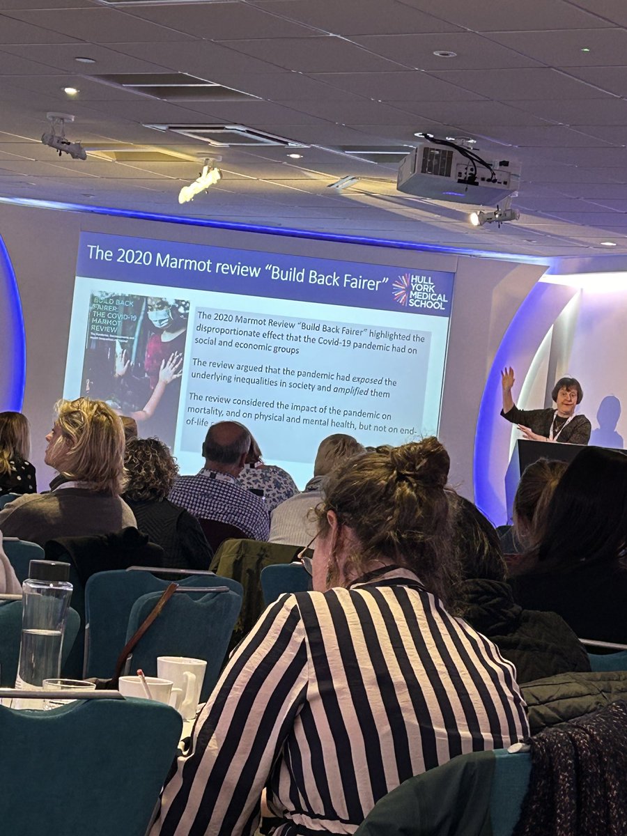 TobeDrBN's tweet photo. Professor Fliss Murtagh making referee the Marmot review on death and dying during the iandemic and its impact on palliative care and bereavement ⁦@IntJPalliatNurs⁩ ⁦@UW_AdvPractice⁩ #CIPC2024 https://t.co/Ok6AHJXRek