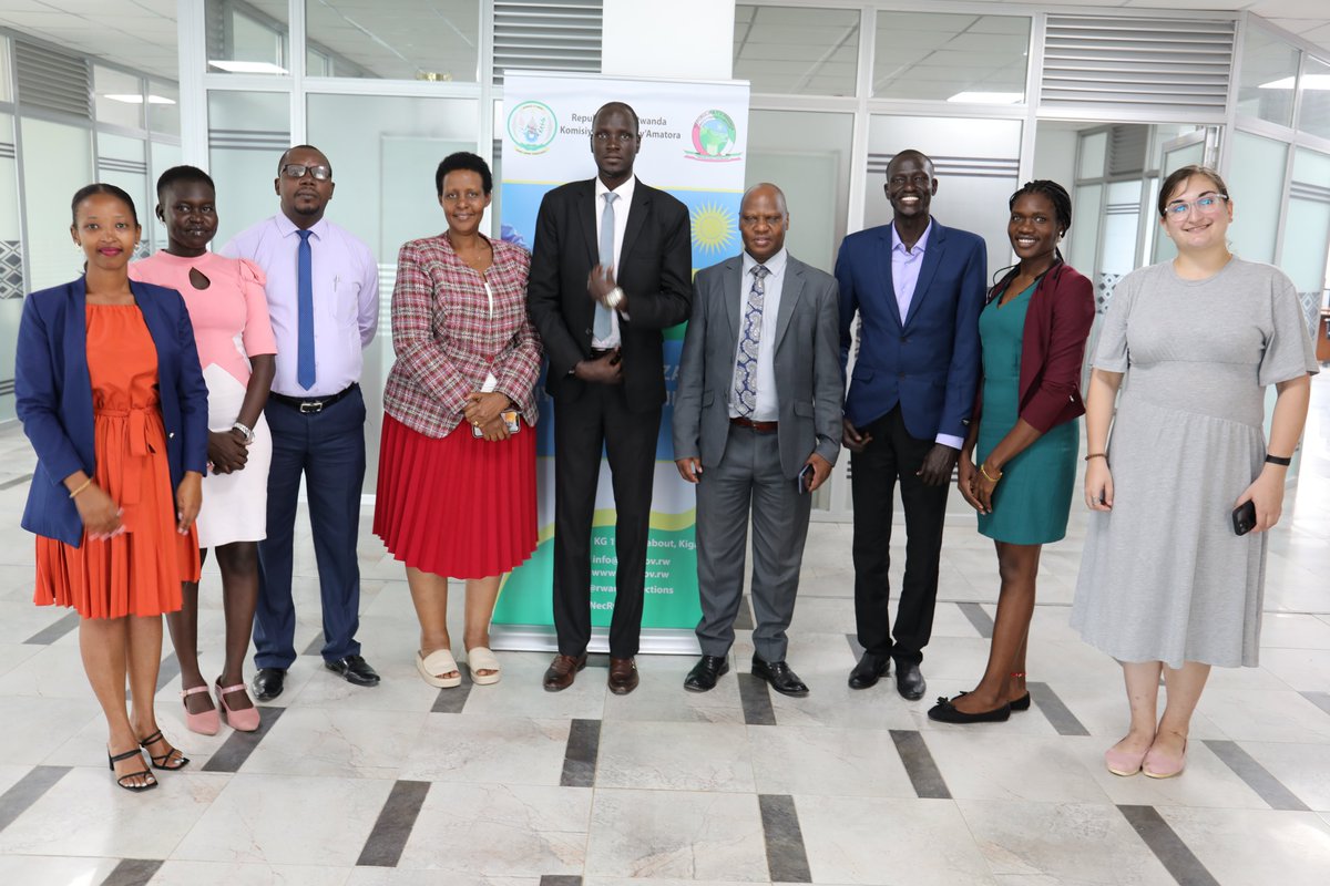 Today NEC received a delegation from the Union of Journalists of South Sudan @ujossofficial who are on a study tour in Rwanda. Discussions focused on policies and strategies to conduct free, fair and transparent elections to promote democracy and good governance.