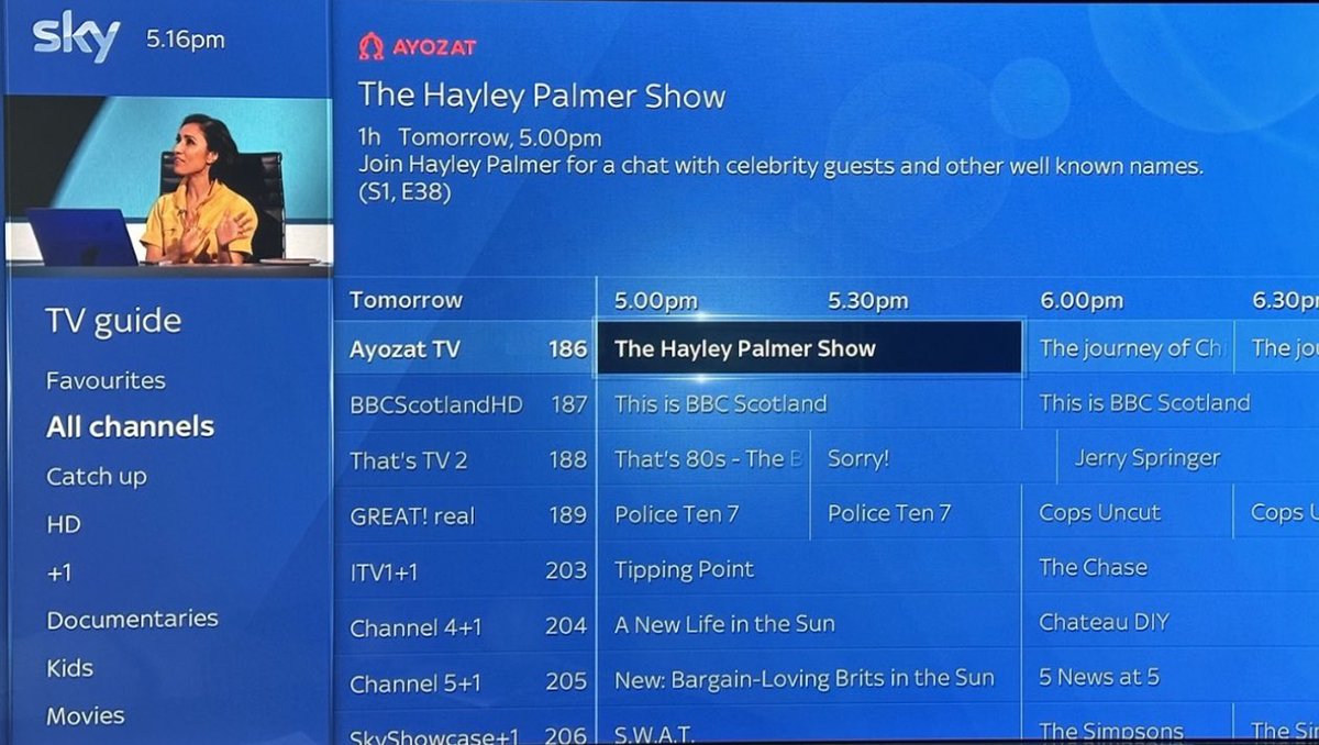 You can also catch my Show, Thursdays at 5pm on SKY Channel 186 @AYOZATTV ..I'll be chatting with Jay Perry who is starring in Back to the Future in the West End 💥