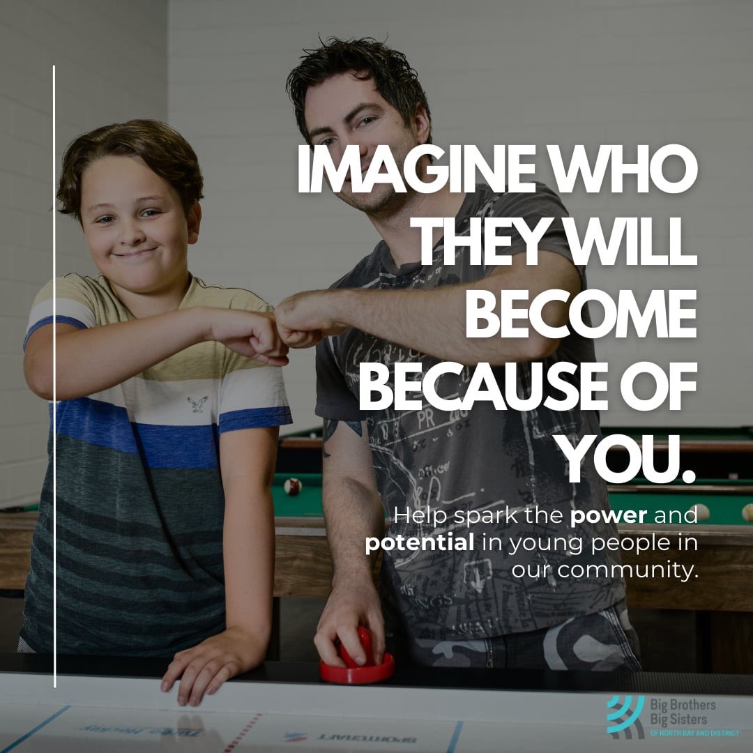 Volunteer with Big Brothers Big Sisters today to make a difference in our community! 💛 #volunteer #starttoday #mentoringmatters